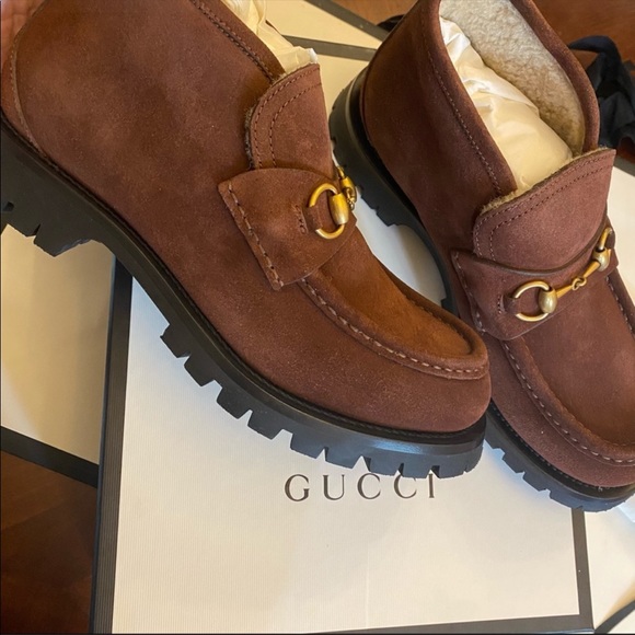 Gucci Horsebit Lug Sole Loafers Sherpa Lined Perfect for Winter main image 13